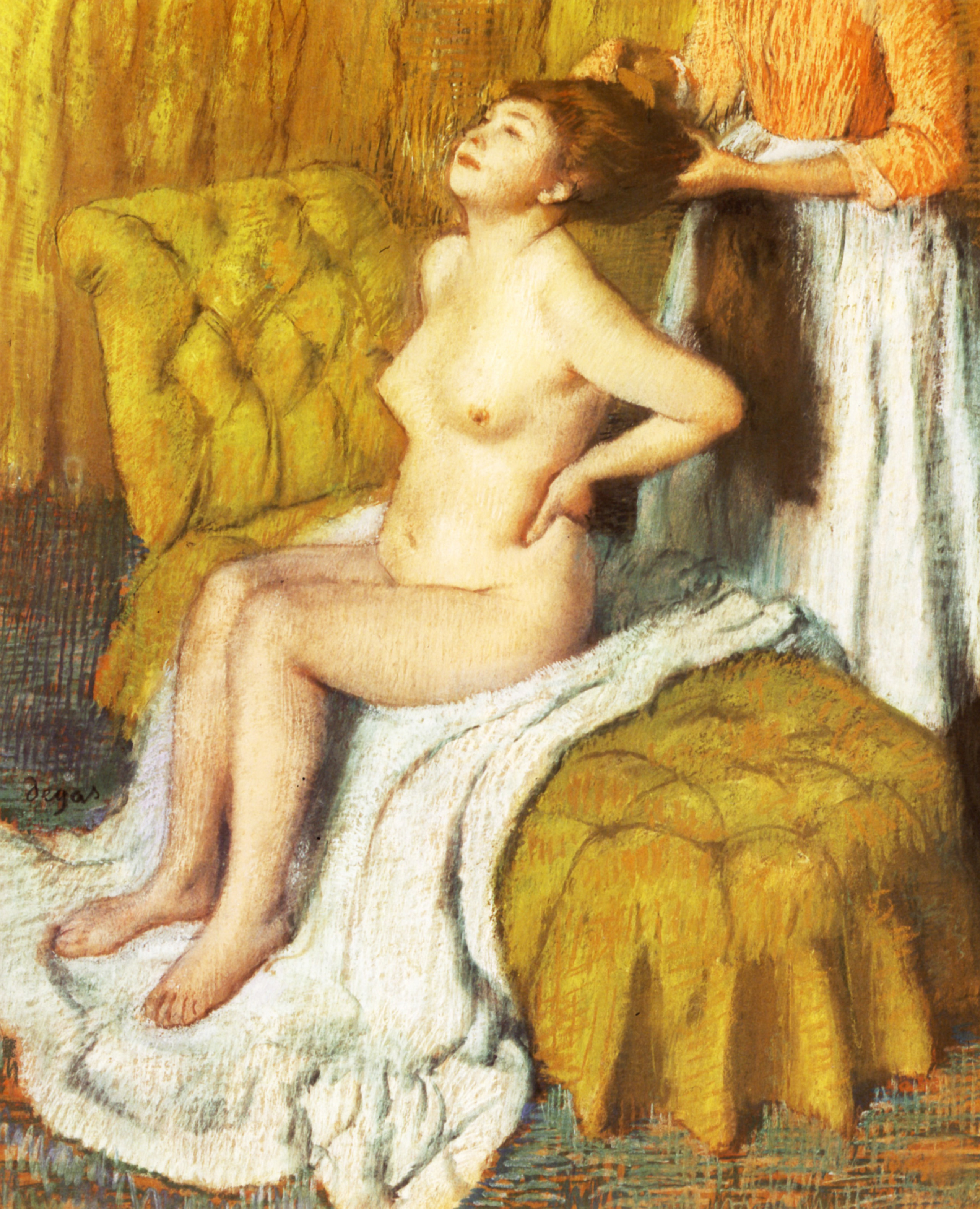 Woman Having Her Hair Combed 1895